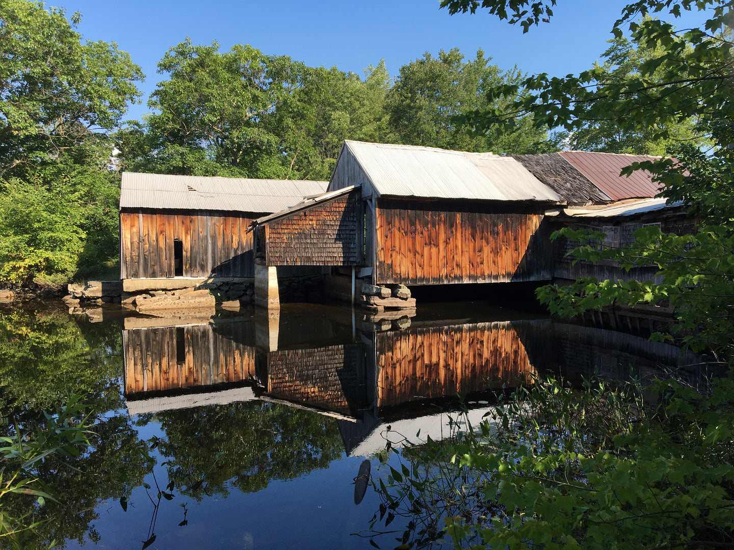 OLD SAW MILL IN WEST NEWFIELD, MAINE